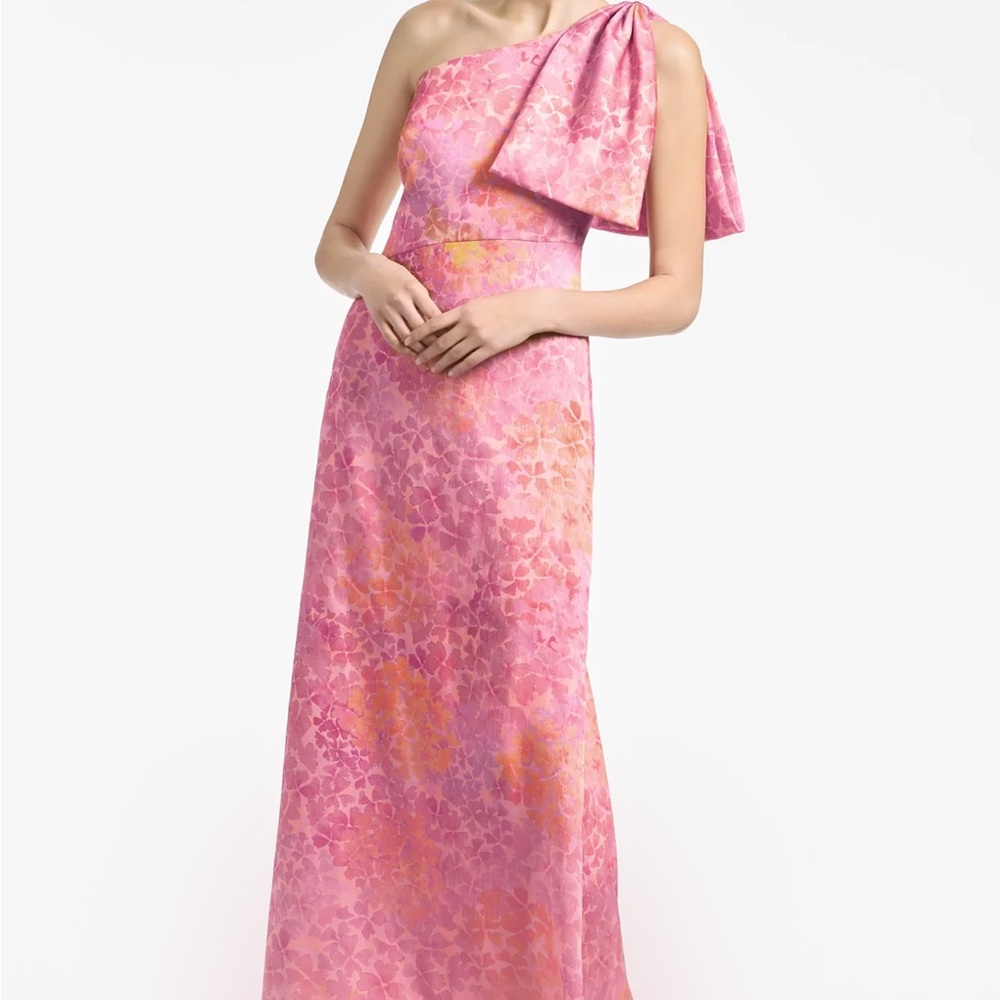 Sachin + Babi Chelsea Gown pastel sunset hydrangea One-Shoulder Dress